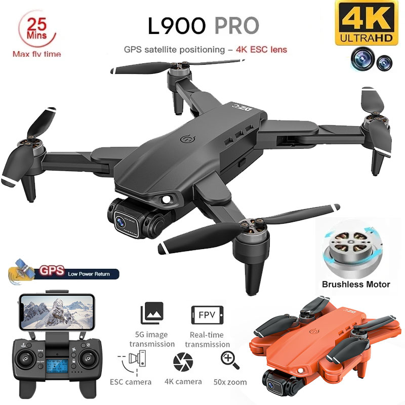 Drone Camera Hd - L900 Pro Drone mainan kamera ganda
