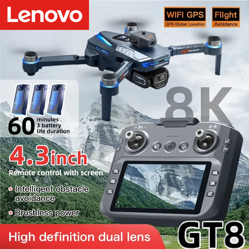 Drone Camera Night Vision - Drone Lenovo GT8 8K Profesional Kamera
