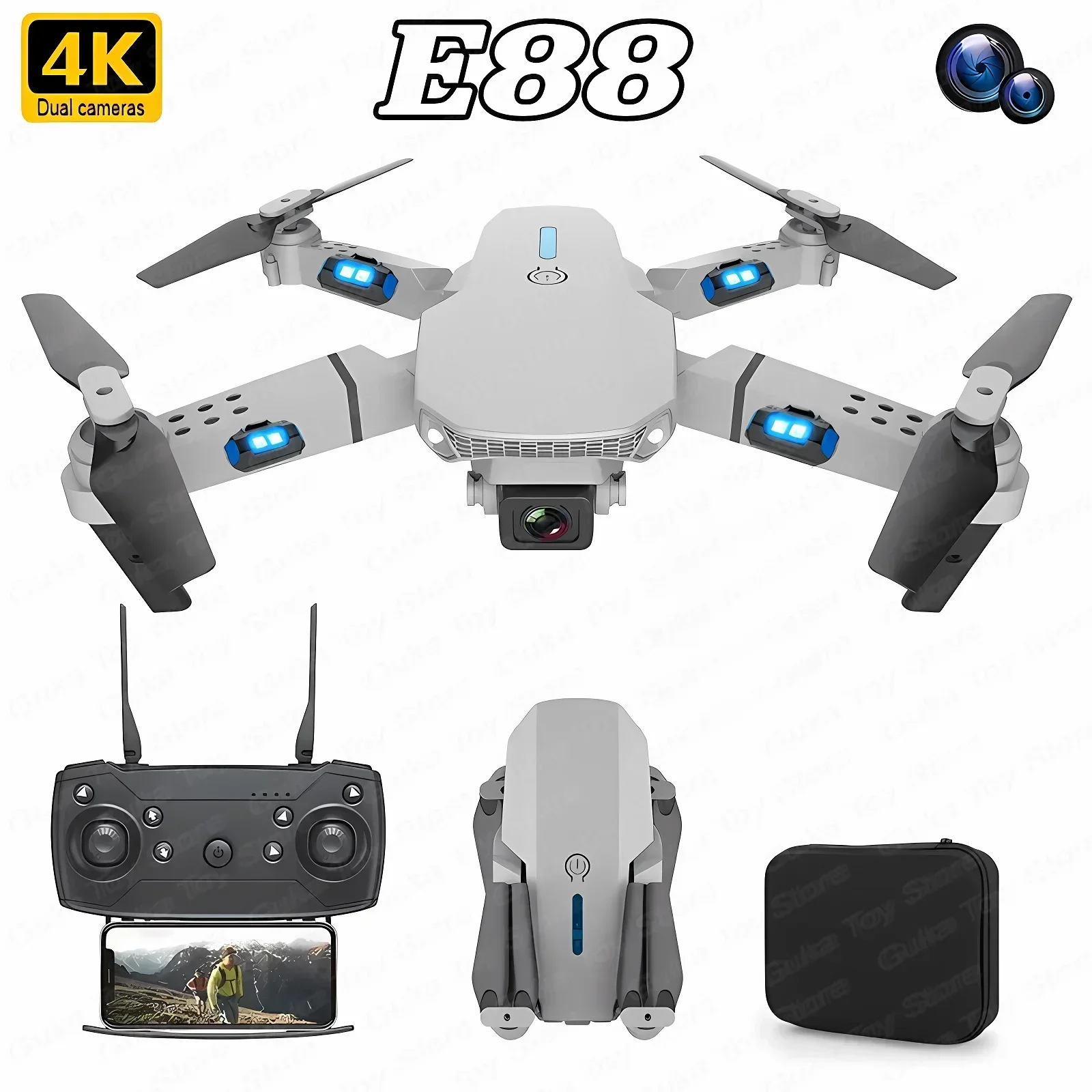 E88 Pro Drone FPV kamera sudut - Drone Camera Wide Angle ulasan dan harga