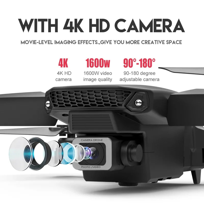 E88 Pro Drone Lipat Cerdas Men - Drone Camera Wide Angle ulasan dan harga